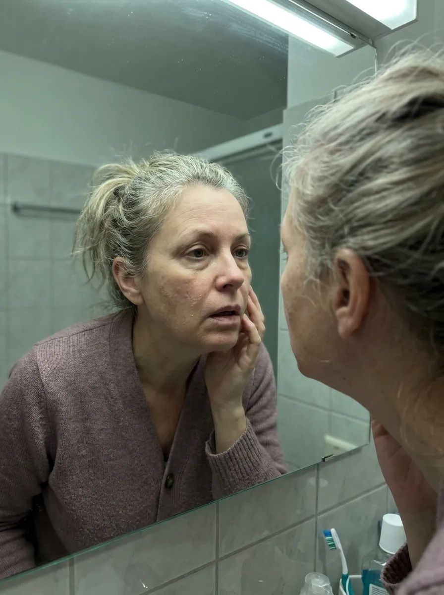 Before — dull, tired skin
